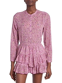 Maria Printed Cotton Top