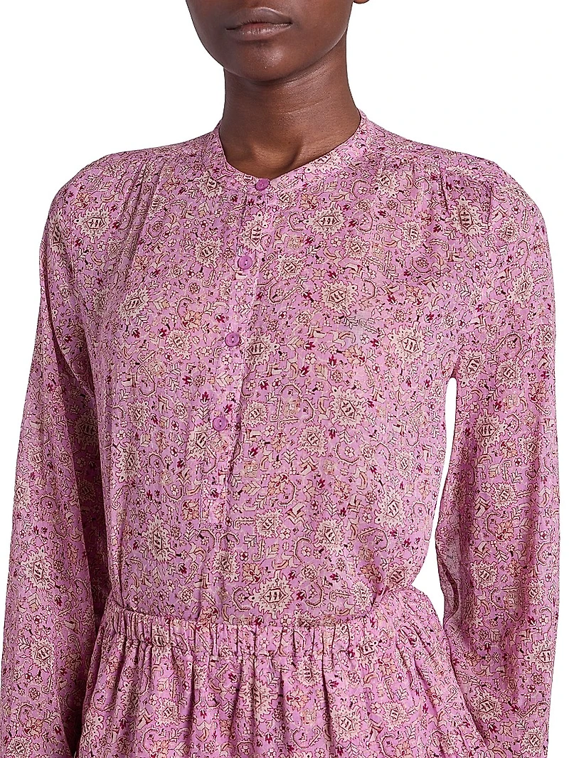 Maria Printed Cotton Top