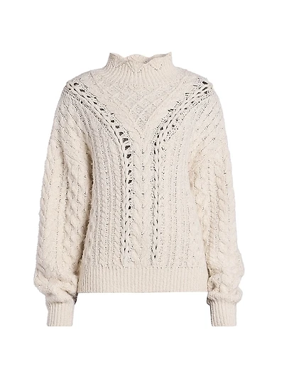 Bolinea Cabled Cotton-Blend Sweater