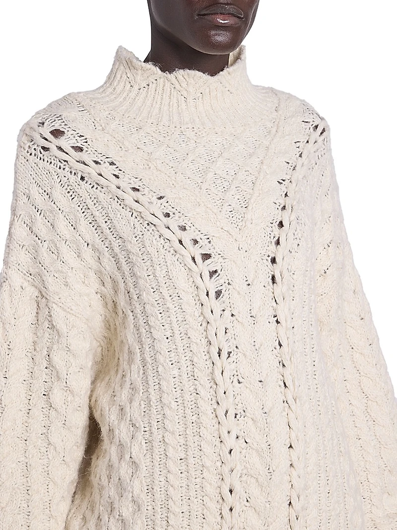 Bolinea Cabled Cotton-Blend Sweater