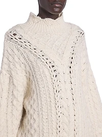 Bolinea Cabled Cotton-Blend Sweater