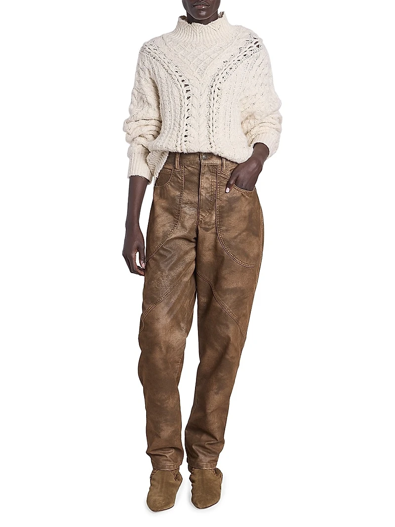 Bolinea Cabled Cotton-Blend Sweater