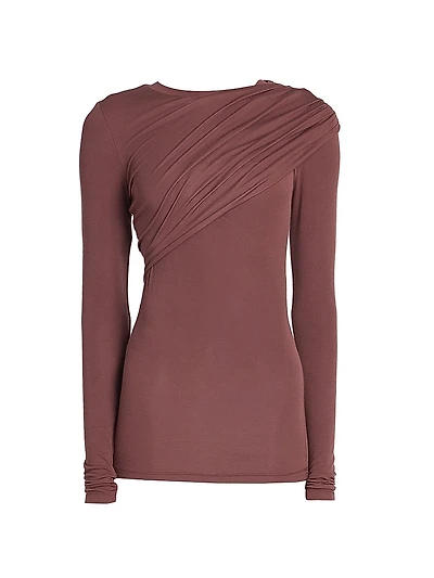 Dressi Draped Jersey Top