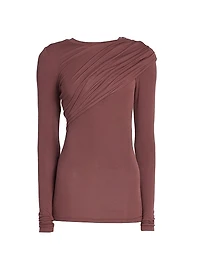 Dressi Draped Jersey Top