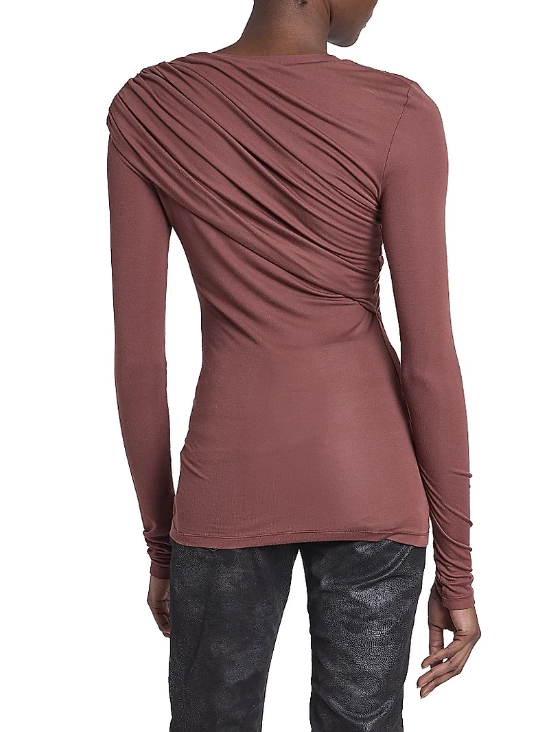 Dressi Draped Jersey Top