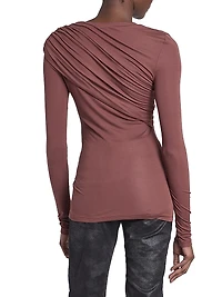 Dressi Draped Jersey Top