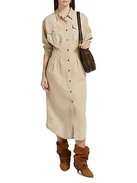 Nolwen Cotton Midi-Shirtdress