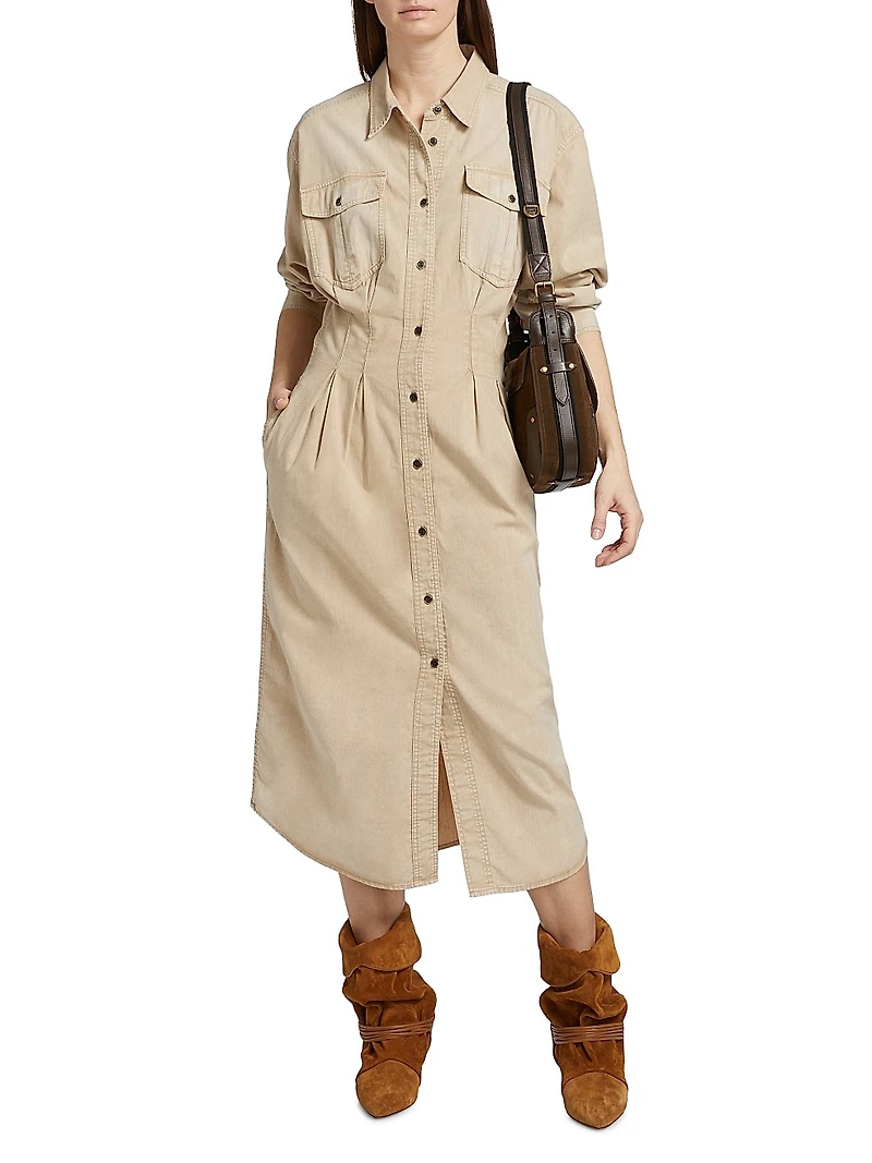 Nolwen Cotton Midi-Shirtdress