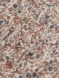 Anka Printed Smocked Minidress