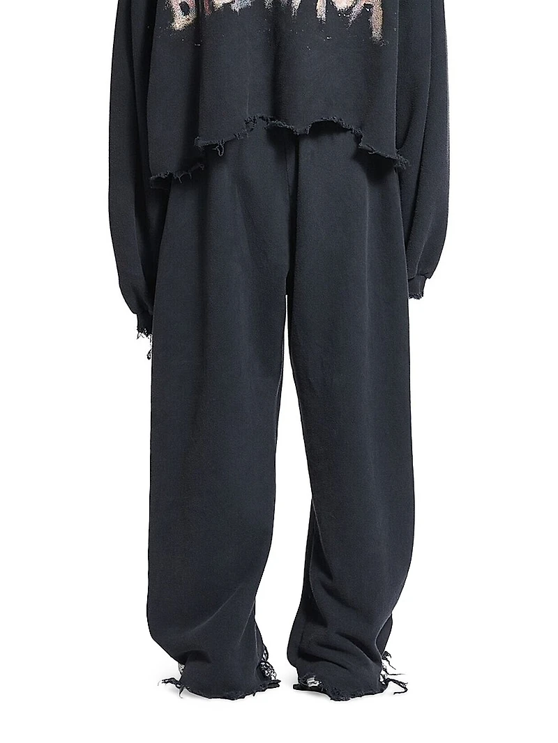 Nail Polish Cropped Sweatpants