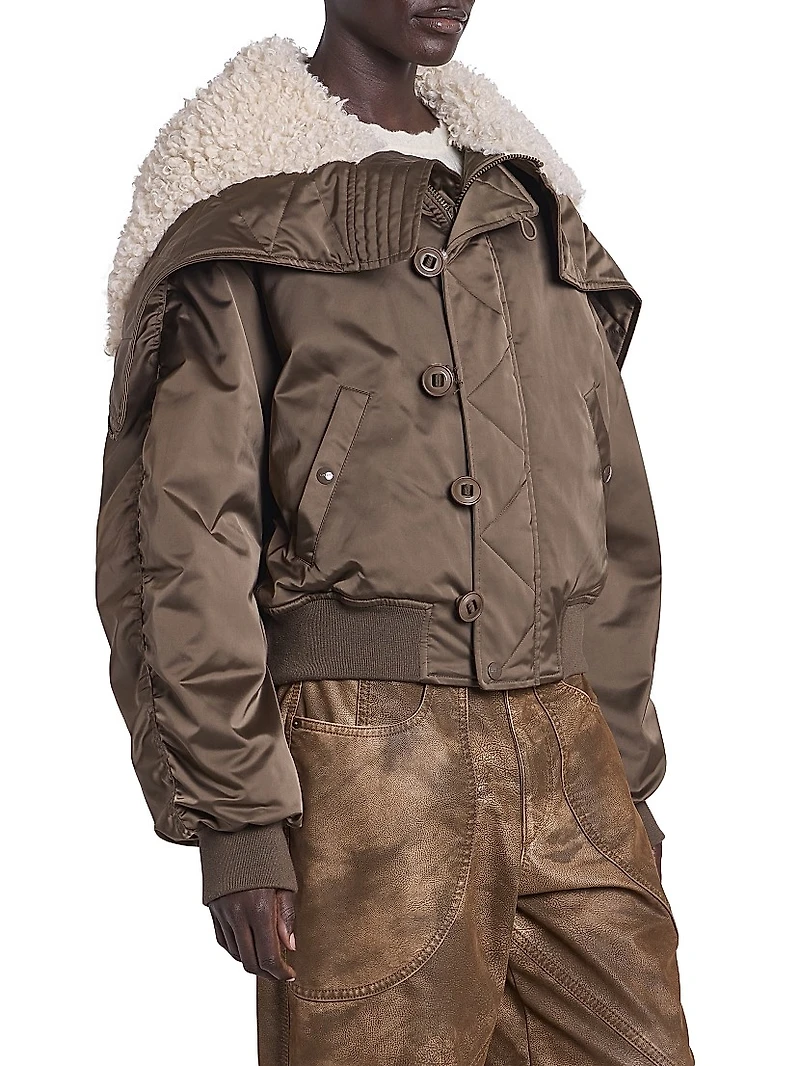 Elisa Faux Fur Bomber Jacket