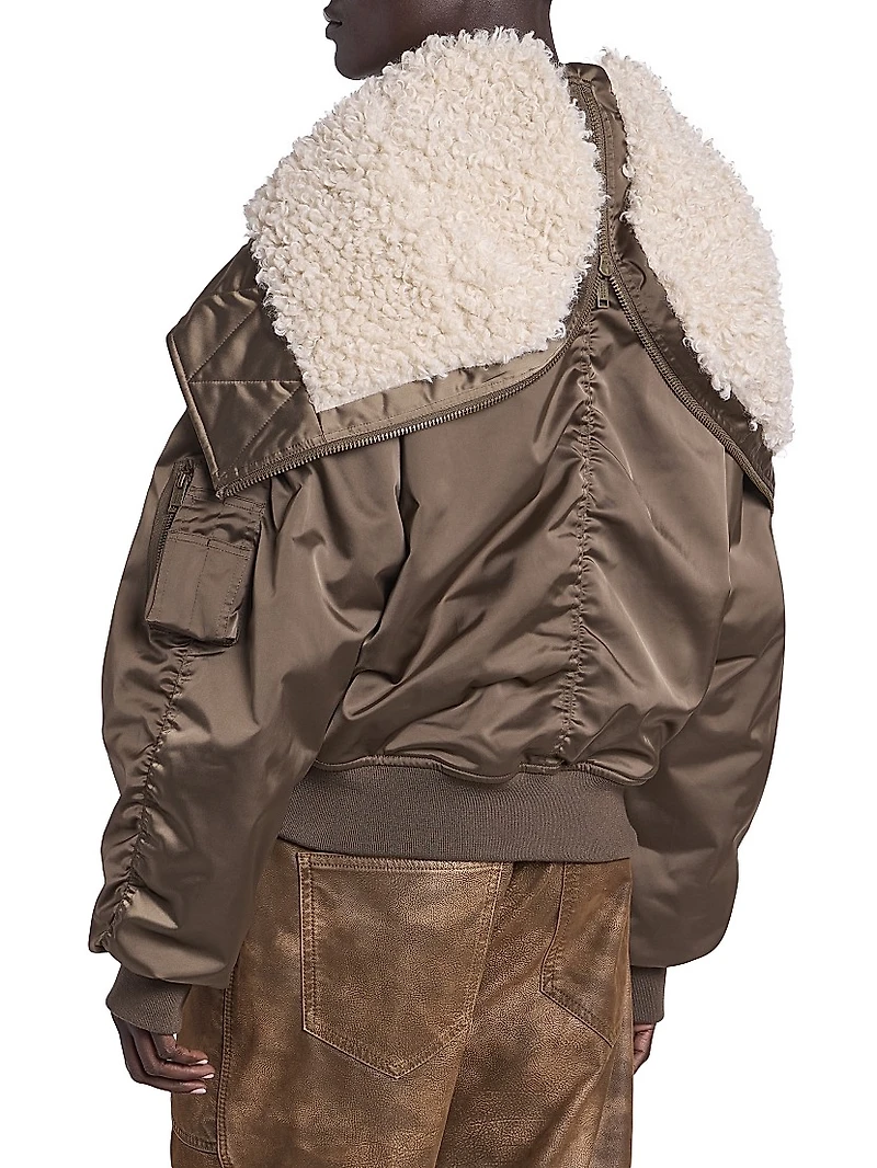 Elisa Faux Fur Bomber Jacket