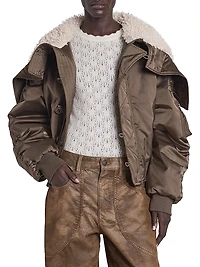 Elisa Faux Fur Bomber Jacket