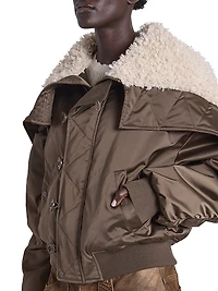 Elisa Faux Fur Bomber Jacket