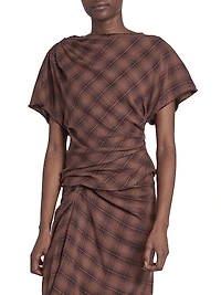 Neyela Checked Cotton Top