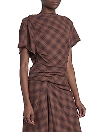 Neyela Checked Cotton Top