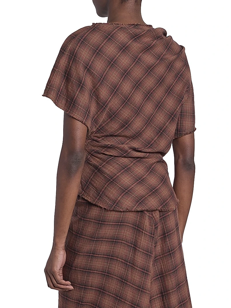 Neyela Checked Cotton Top