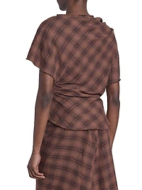 Neyela Checked Cotton Top