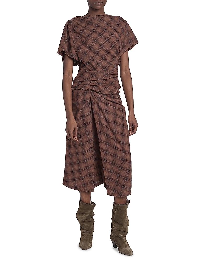 Neyela Checked Cotton Top