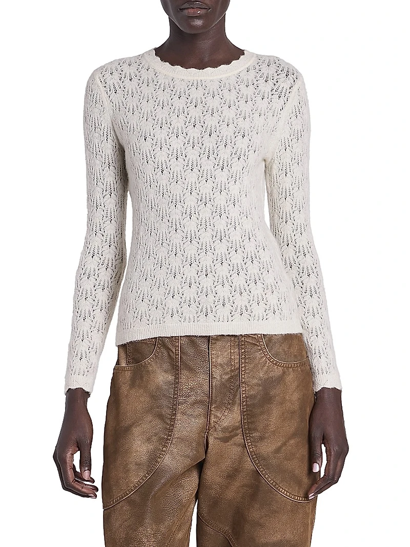 Obeline Textured Alpaca-Blend Sweater