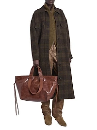 Gislene Plaid Virgin Wool Coat
