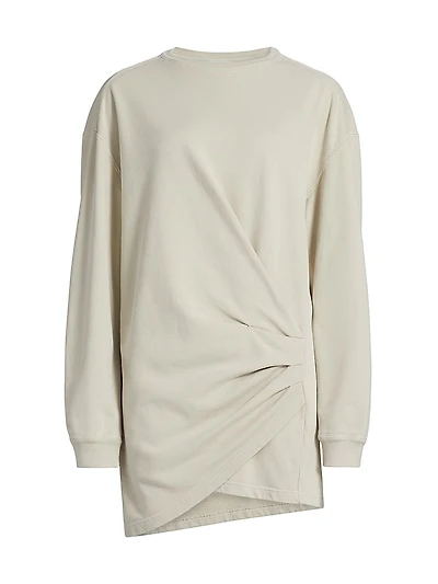 Pipper Ruched Cotton Minidress