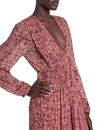 Briane Printed Tiered Maxi Dress