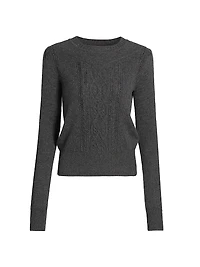 Kelia Cable-Knit Cotton-Wool Sweater