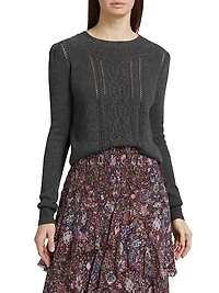 Kelia Cable-Knit Cotton-Wool Sweater