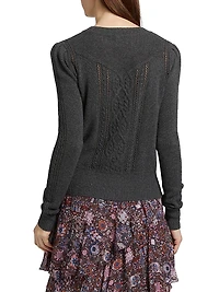 Kelia Cable-Knit Cotton-Wool Sweater