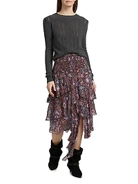 Kelia Cable-Knit Cotton-Wool Sweater