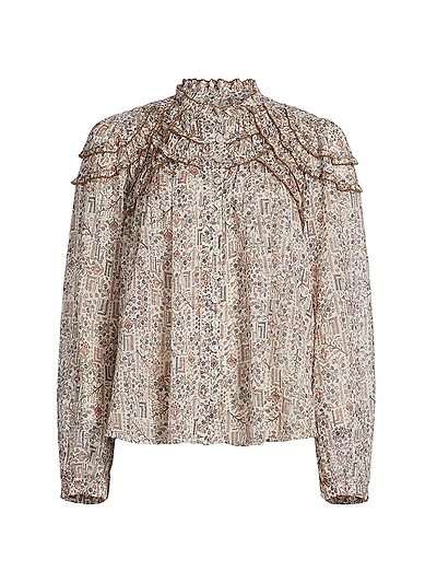 Christa Printed Cotton Blouse