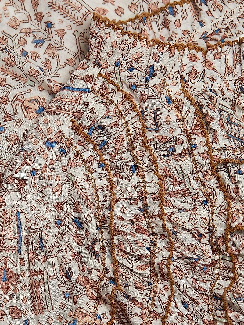 Christa Printed Cotton Blouse