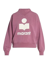 Moby Logo Cotton-Blend Sweatshirt