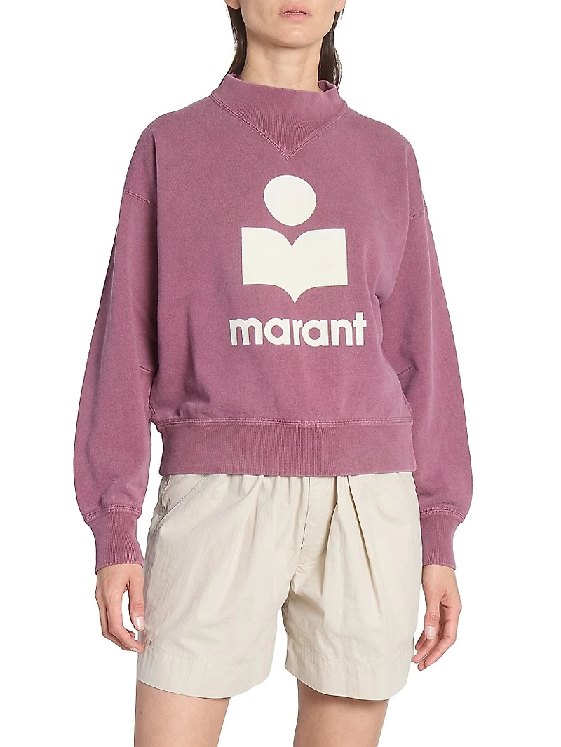 Moby Logo Cotton-Blend Sweatshirt