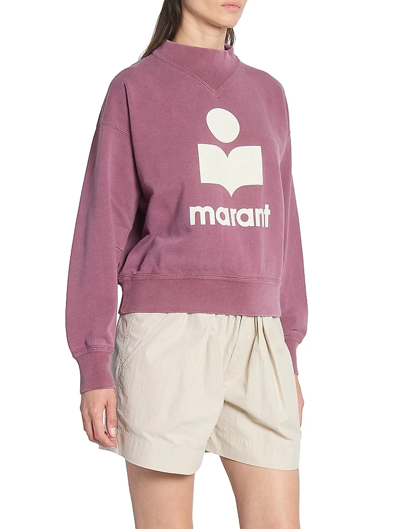 Moby Logo Cotton-Blend Sweatshirt