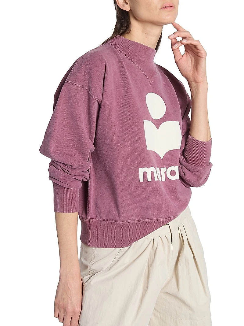 Moby Logo Cotton-Blend Sweatshirt
