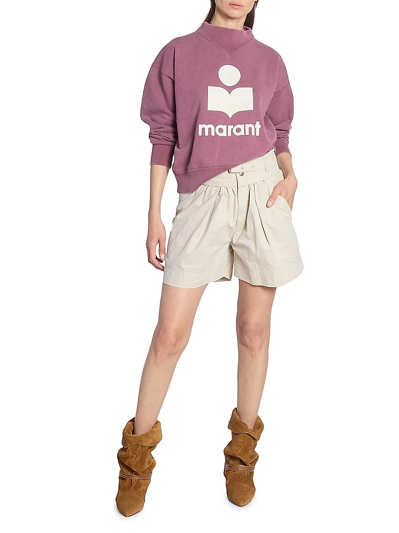 Moby Logo Cotton-Blend Sweatshirt