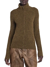 Prunella Alpaca-Blend Cardigan