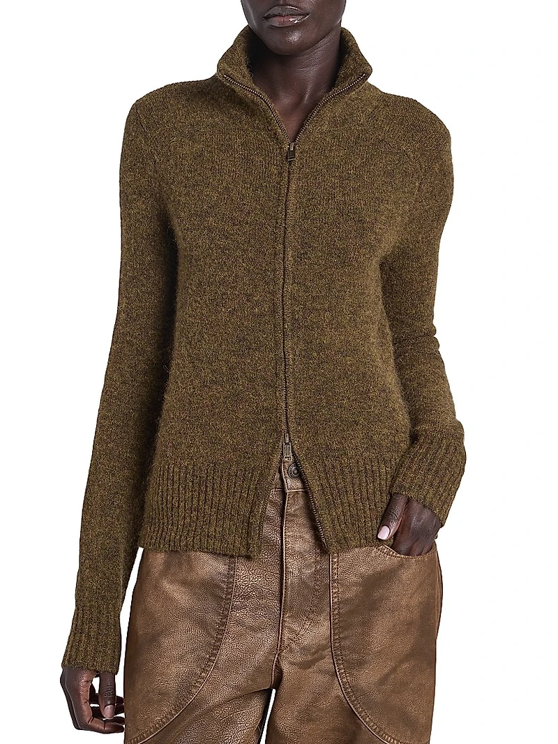 Prunella Alpaca-Blend Cardigan