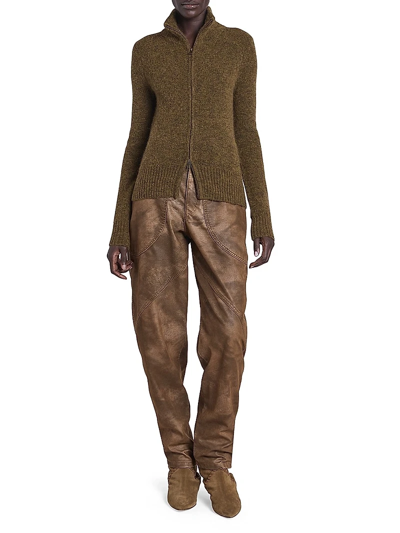 Prunella Alpaca-Blend Cardigan