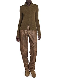 Prunella Alpaca-Blend Cardigan