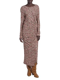 Jelina Paisley Stretch-Modal Midi-Dress