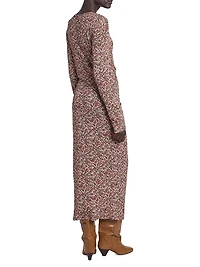 Jelina Paisley Stretch-Modal Midi-Dress
