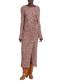 Jelina Paisley Stretch-Modal Midi-Dress