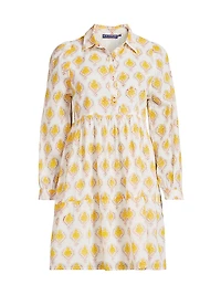 Romy Printed Cotton Minidress