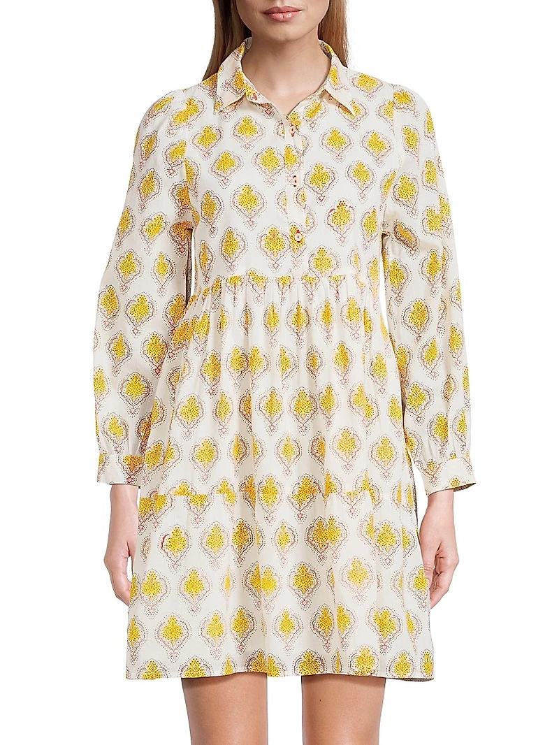 Romy Printed Cotton Minidress