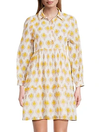 Romy Printed Cotton Minidress