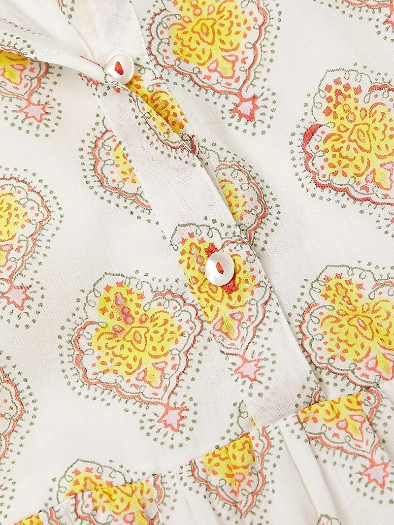 Romy Printed Cotton Minidress