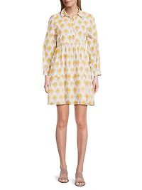 Romy Printed Cotton Minidress